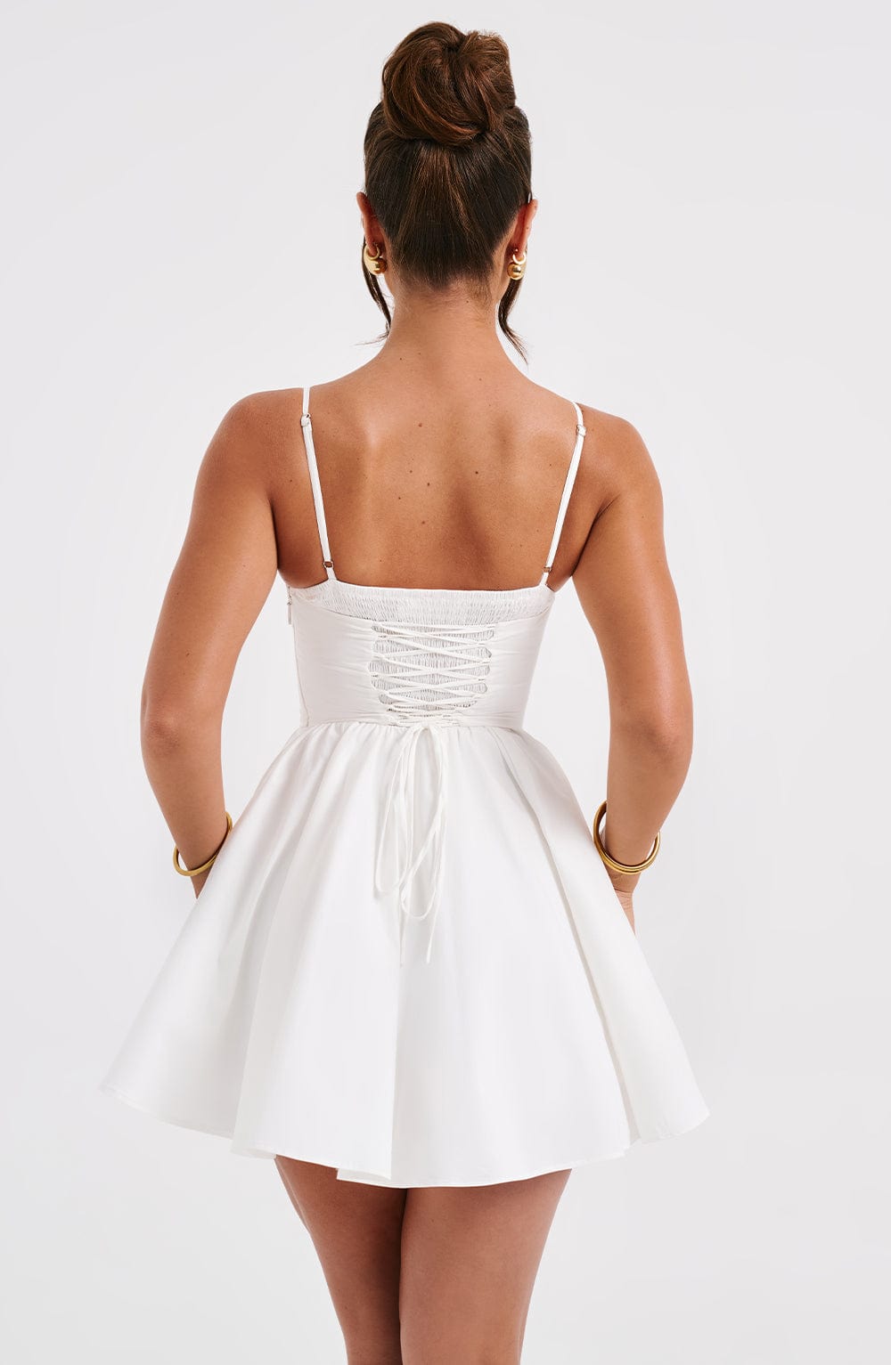 Analeigh Mini Dress - Ivory - Napalia