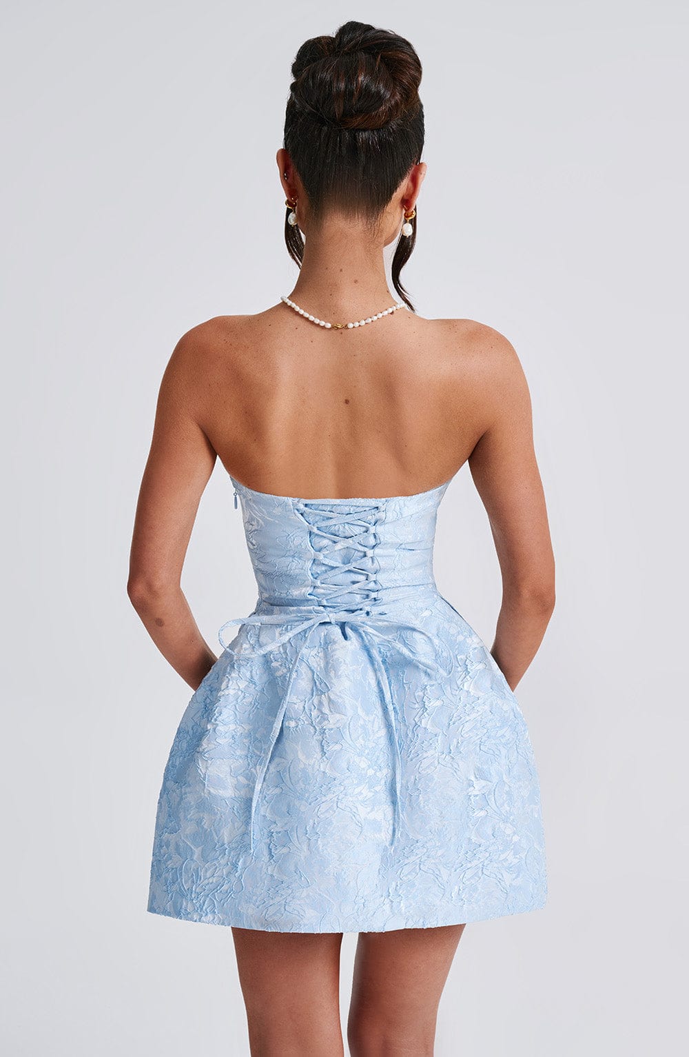 Elenora Mini Dress - Blue - Napalia