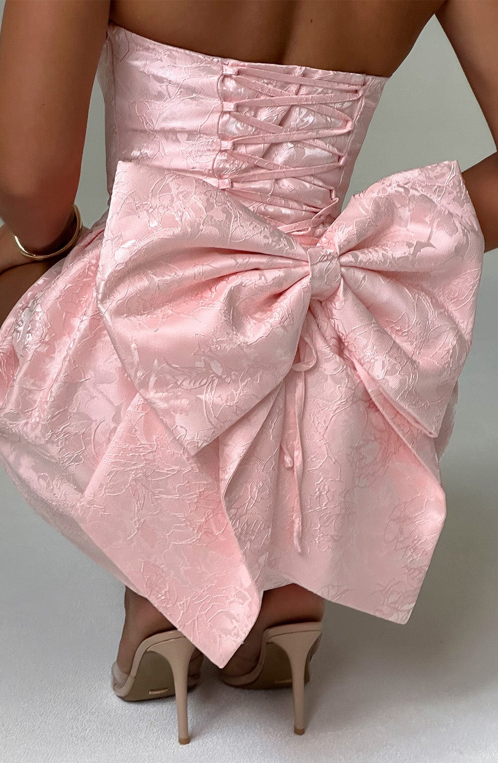 Elenora Mini Dress - Blush - Napalia