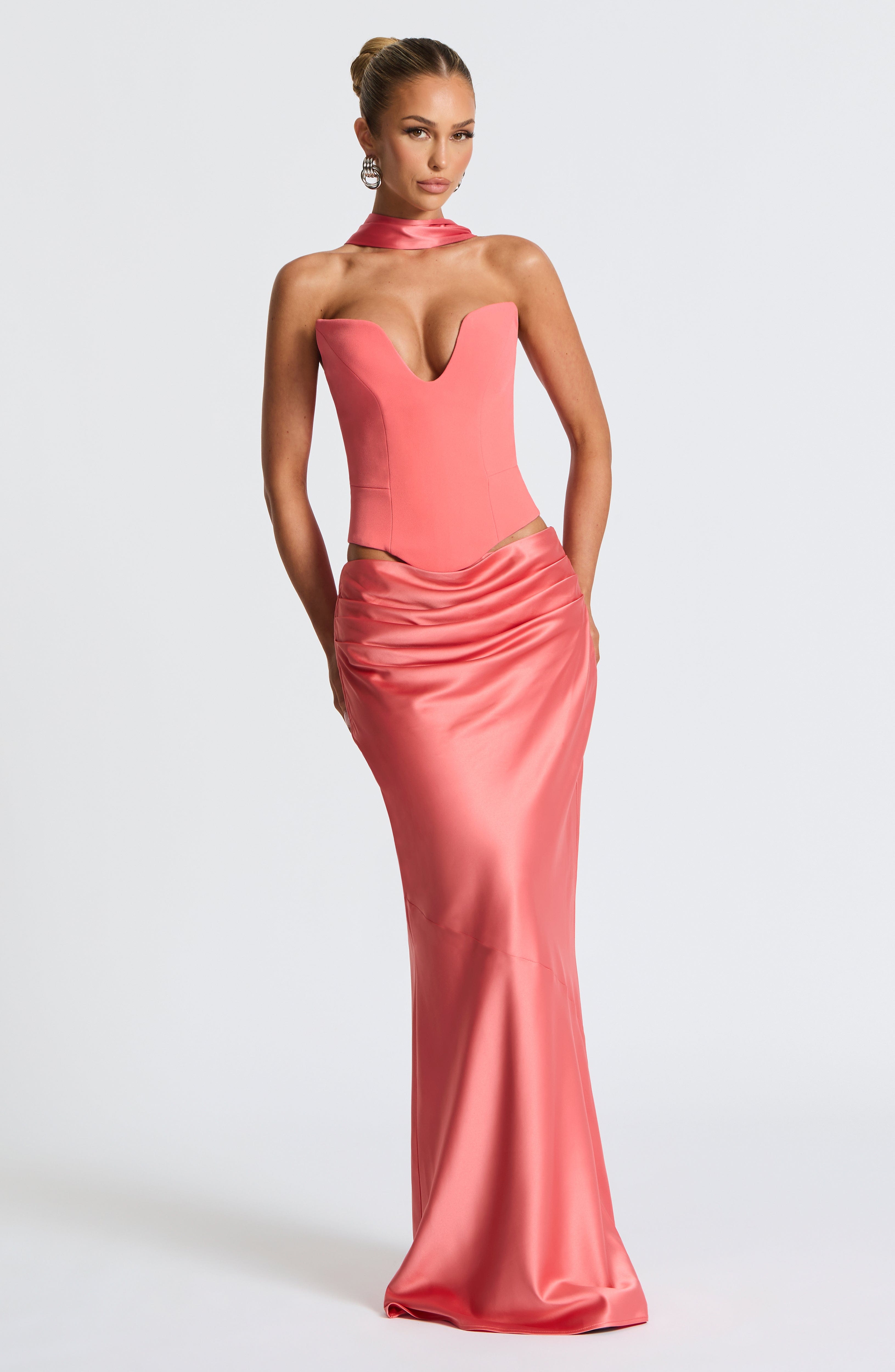 Kamiyah Corset - Coral Pink - Napalia
