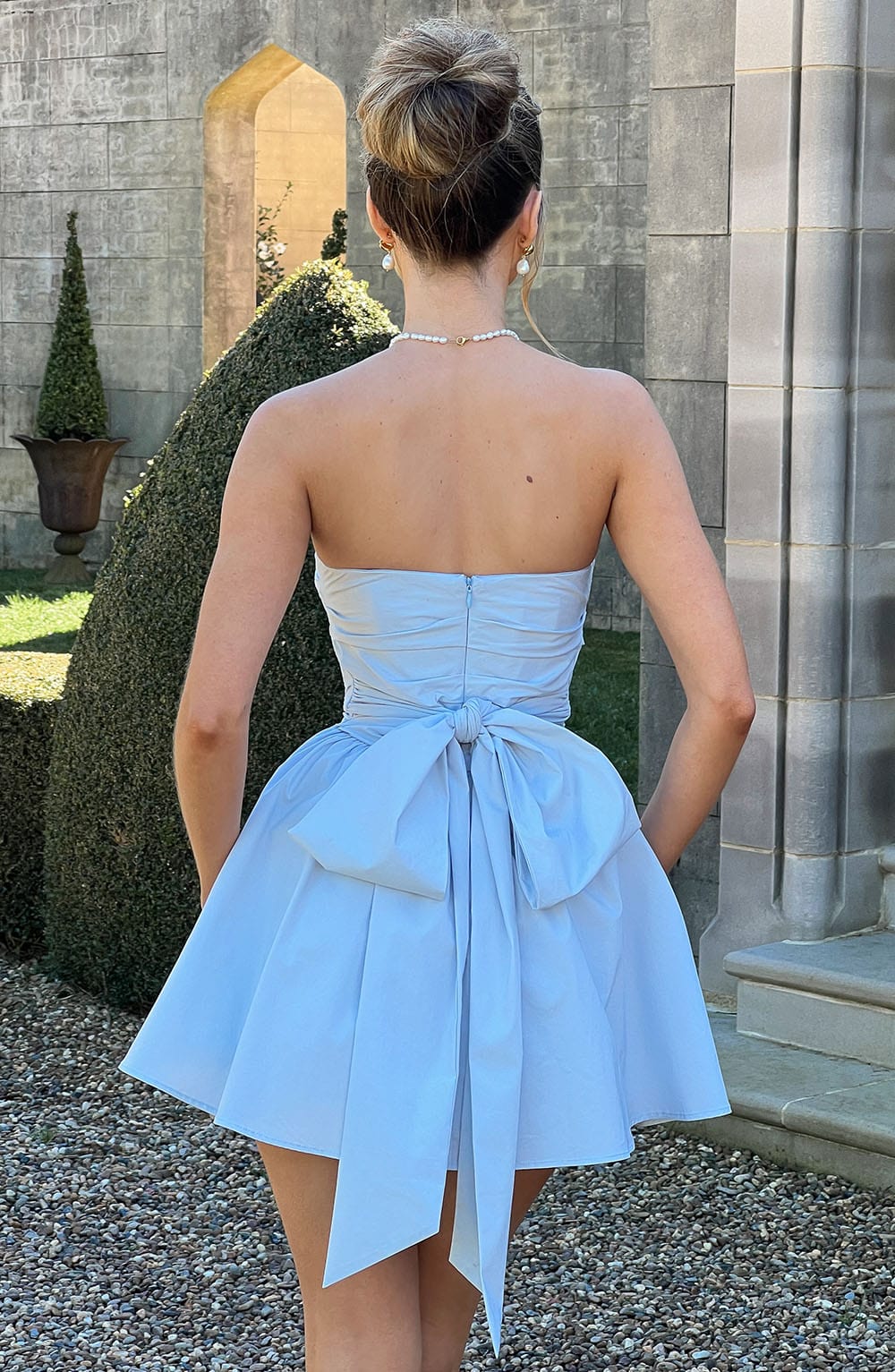 Katrina Mini Dress - Blue - Napalia