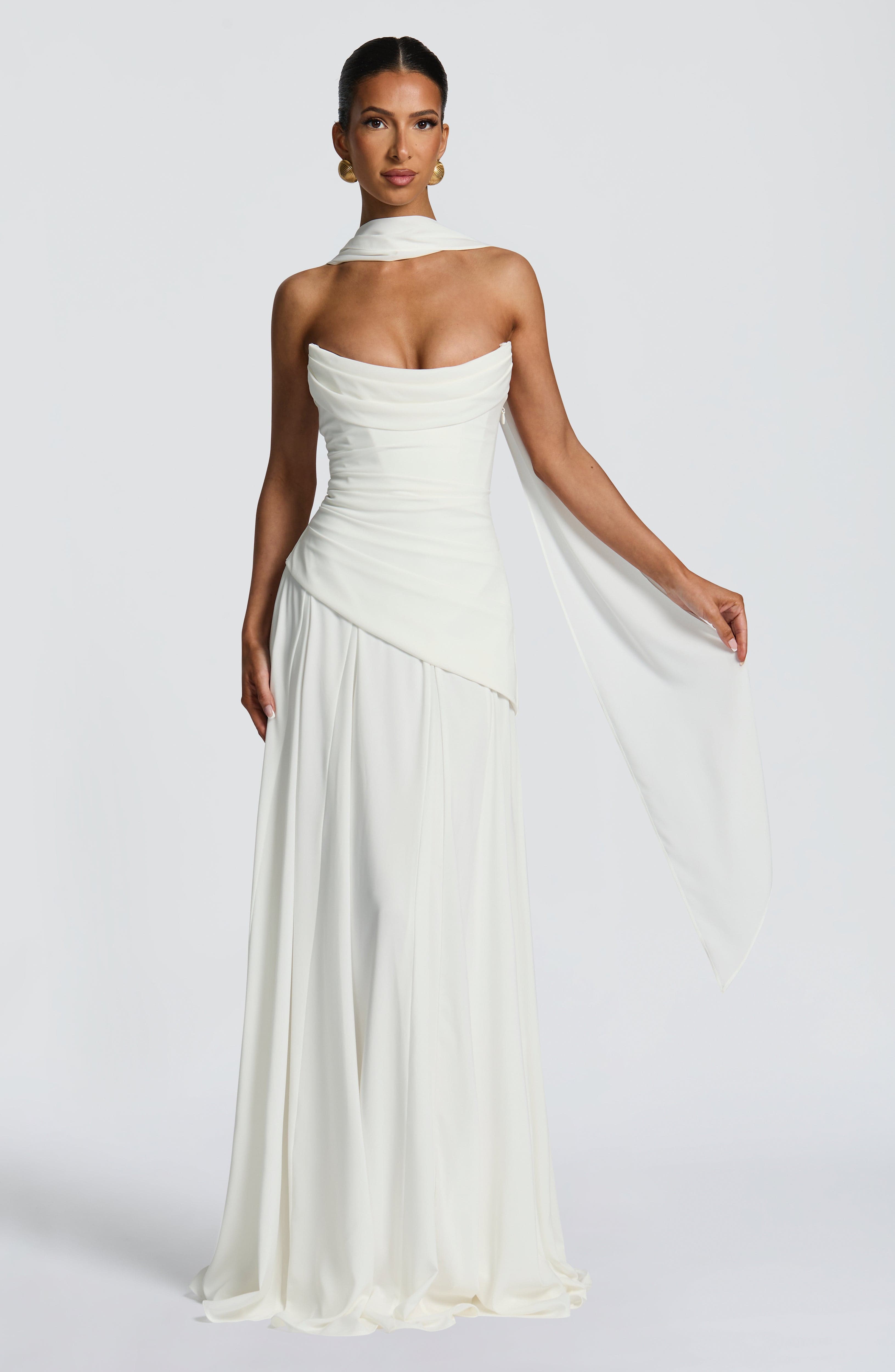 Mila Scarf - Ivory - Napalia