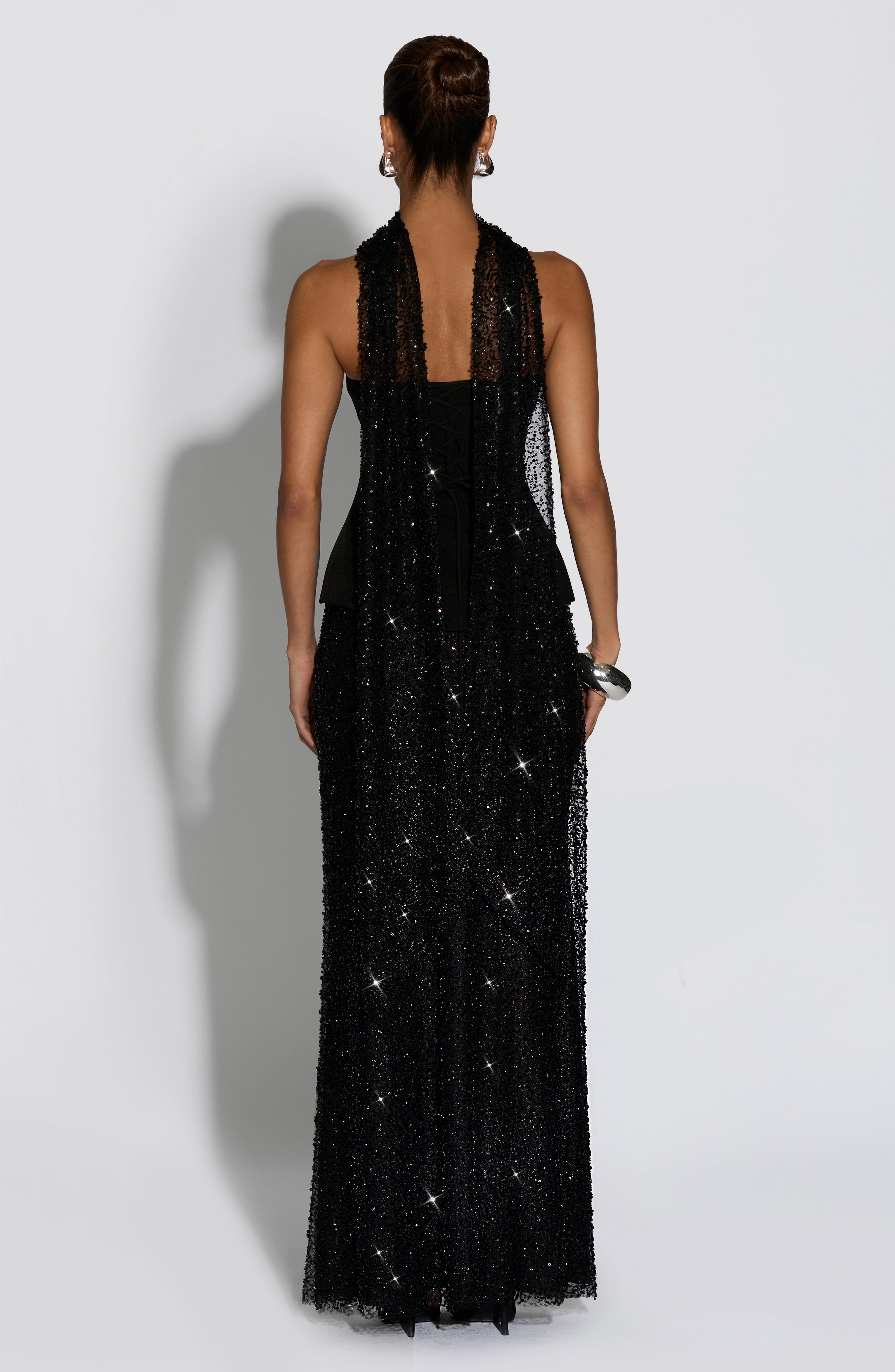 Allaire Maxi Skirt - Black - Napalia
