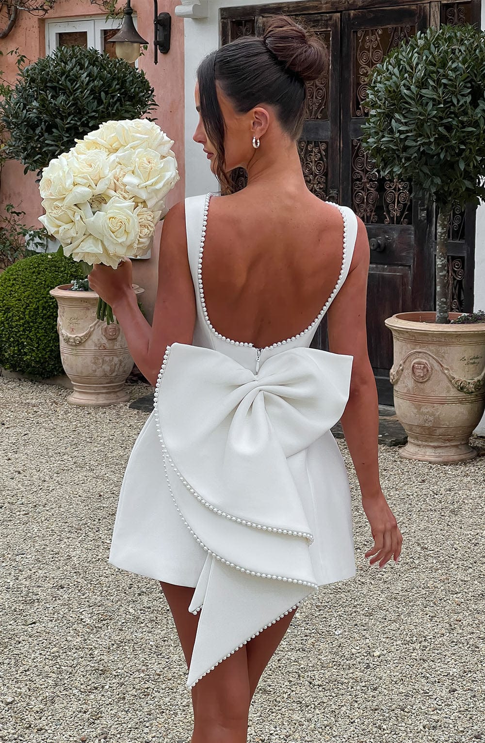 Carrie Mini Dress - Ivory - Napalia