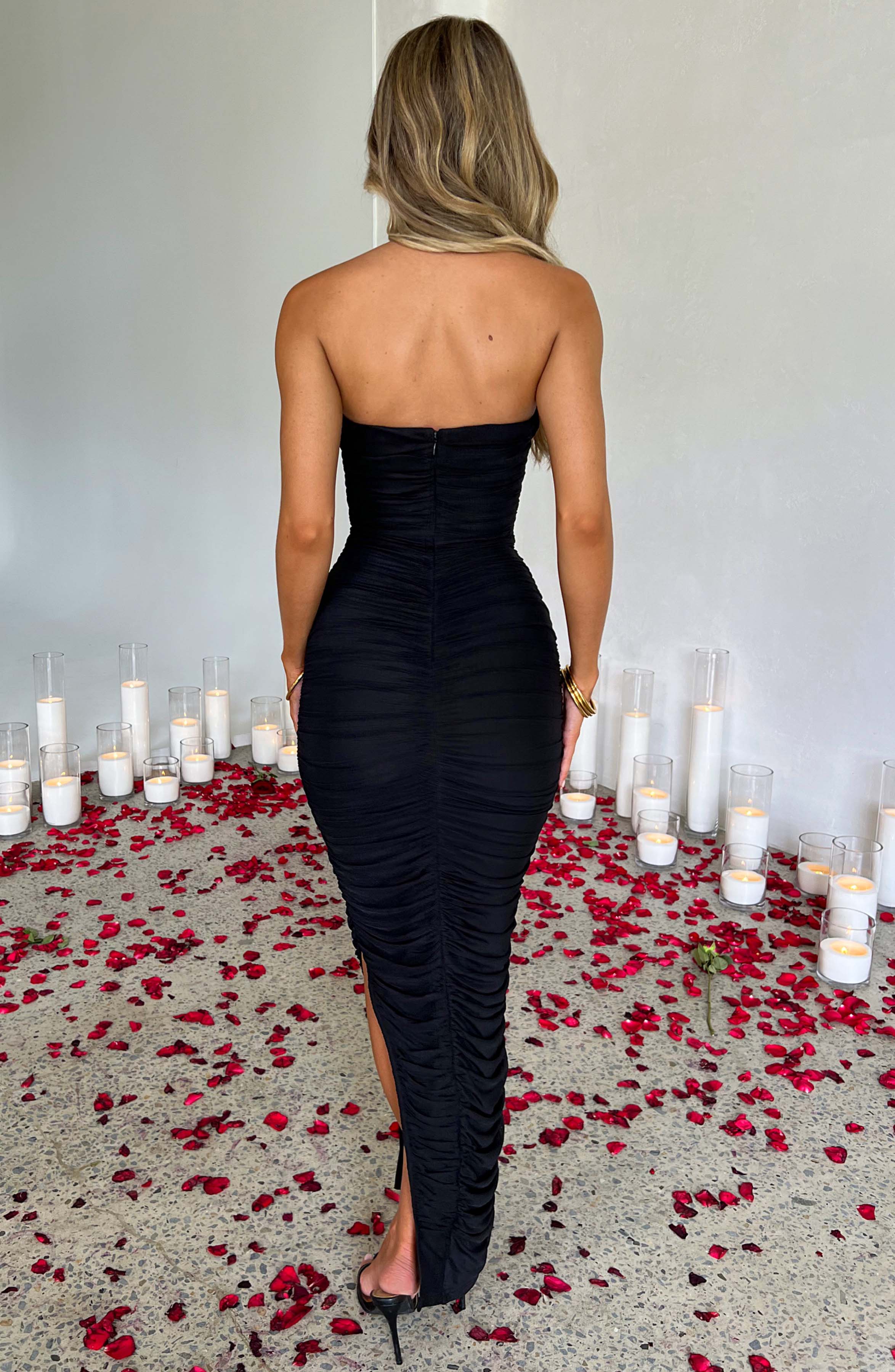Demi Maxi Dress - Black - Napalia