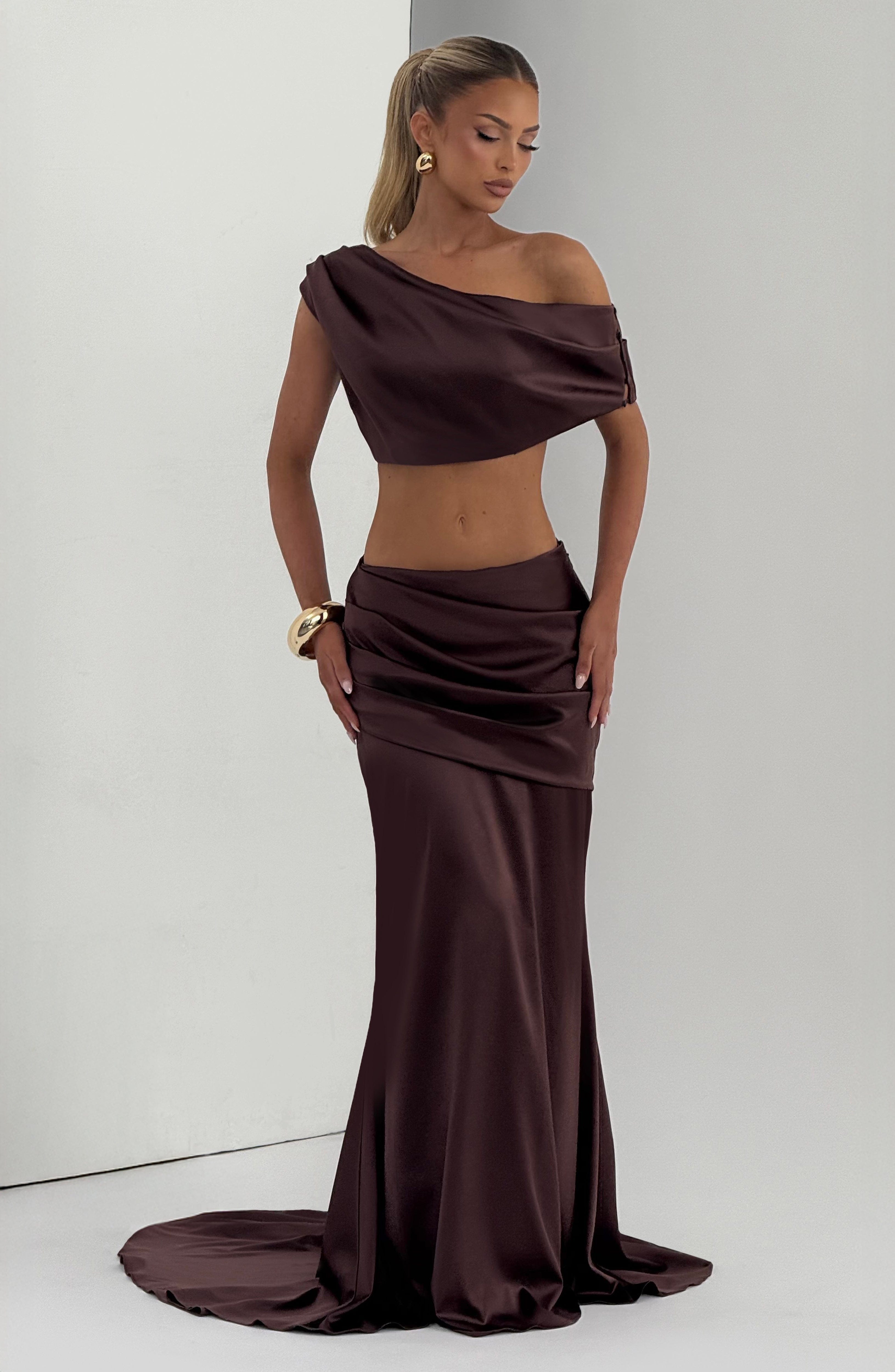 Edwina Top - Plum Brown - Napalia