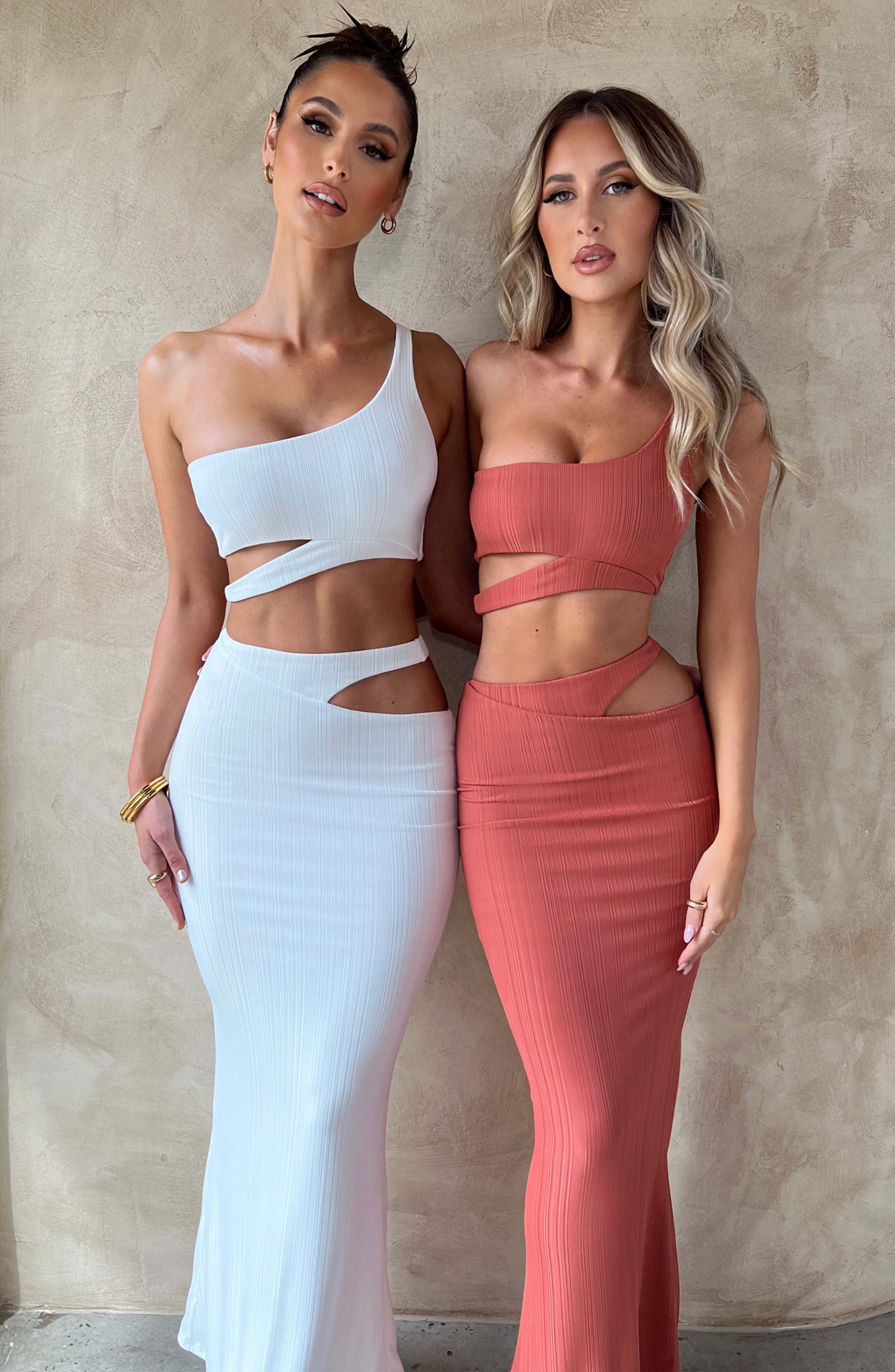 Kaela Maxi Skirt - Rust - Napalia